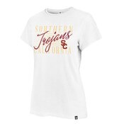 USC Trojans Women's 47' White Southern California Maze Franklin T-Shirt